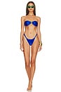 view 4 of 4 Bandeau Bikini Top in Lapis