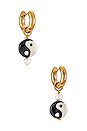 view 1 of 2 Yin To My Yang Chunky Hoops in Gold