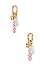 view 1 of 2 BACINI ドロップイヤリング in Gold