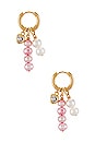 view 2 of 2 BACINI ドロップイヤリング in Gold