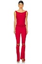 view 1 of 5 Jumpsuit With Embroidery Logo in Red