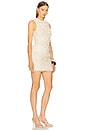 view 3 of 4 Crochet Floral Mini Dress in Off White