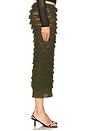 view 3 of 6 Crochet Floral Midi Skirt in Khaki
