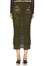 view 4 of 6 Crochet Floral Midi Skirt in Khaki