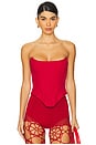 view 1 of 4 Corset With Bonning Details in Red