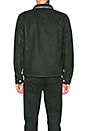 view 3 of 4 GREEN Ronny Denim Jacket in Army Coated Indigo