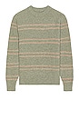 view 1 of 3 Gurra Striped Sweater in Green Melange