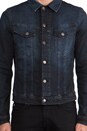 view 5 of 7 Perry Denim Jacket in Org. Black on Blue in Org. Black and Blue