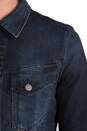 view 6 of 7 Perry Denim Jacket in Org. Black on Blue in Org. Black and Blue