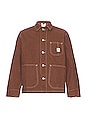 view 1 of 4 Howie Waxed Chore Jacket in Brown