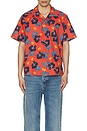 view 3 of 3 Arthur Flower Hawaii Shirt in Red