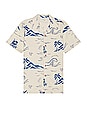 view 1 of 3 Arvid Waves Hawaii Shirt in Ecru