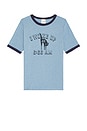 view 1 of 3 Rick 6-66 Ringer T-Shirt in Blue Melange