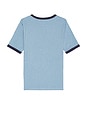 view 2 of 3 Rick 6-66 Ringer T-Shirt in Blue Melange