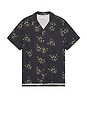 view 1 of 4 Arvid The Cat Hawaii Shirt in Antracite