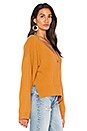 view 2 of 4 Deep V Neck Sweater in Ochre