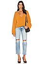 view 4 of 4 Deep V Neck Sweater in Ochre