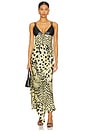 view 1 of 4 Eleni Dress in Cheetah & Black