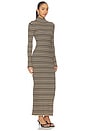 view 2 of 4 Mirell Maxi Dress in Black & Brown & Green Stripe