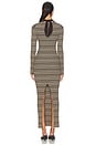 view 3 of 4 Mirell Maxi Dress in Black & Brown & Green Stripe