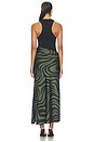 view 6 of 6 VESTIDO JORDYN  in Black, Midnight & Green Swirl