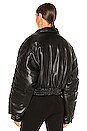 view 4 of 5 Aida Vegan Leather Bomber in Black