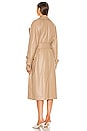 view 4 of 4 Amal Vegan Leather Trench Coat in Sandstone
