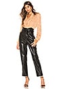 view 4 of 4 Ethan Vegan Leather Pant in Black