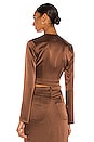 view 3 of 4 Ula Blouse in Brown