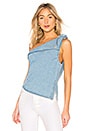 view 1 of 4 Ulya Top in Washed Blue
