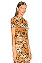view 2 of 4 Nilo Top in Arte Povera Floral Orange