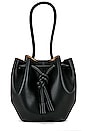 view 1 of 5 Small Elongated Bucket Bag in Black in Black