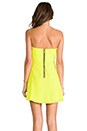 view 4 of 5 Bombshell Circle Skirt Dress in Chartreuse