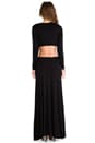 view 3 of 5 Casuals Long Sleeve Knotted Maxi Dress in Black