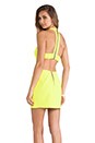 view 1 of 6 T Back Cutout Dress in Chartreuse