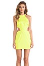 view 2 of 6 T Back Cutout Dress in Chartreuse