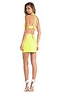 view 5 of 6 T Back Cutout Dress in Chartreuse