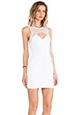 view 3 of 6 Mesh Cutout Dress in White