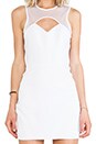 view 5 of 6 Mesh Cutout Dress in White