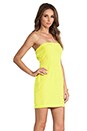 view 3 of 5 Neon Collection Tube Dress in Chartreuse