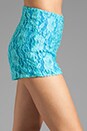 view 5 of 7 Neon Collection Hot Shorts in Neon Aqua