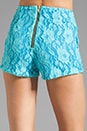 view 6 of 7 Neon Collection Hot Shorts in Neon Aqua