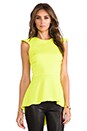 view 1 of 4 Armor Blouse in Chartreuse
