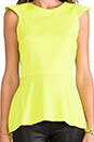 view 4 of 4 Armor Blouse in Chartreuse
