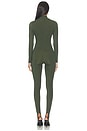 view 4 of 5 Naked Turtleneck Stirrup Jumpsuit in Noir Green