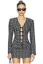view 1 of 5 Large Check Suiting Blazer in Noir Plaid