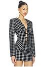 view 2 of 5 Large Check Suiting Blazer in Noir Plaid