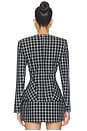 view 4 of 5 Large Check Suiting Blazer in Noir Plaid