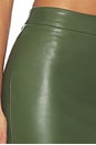 view 8 of 7 Faux Leather Pencil Skirt in Dark Olive
