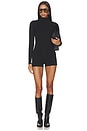 view 1 of 4 Butter Turtleneck Contour Romper in Black